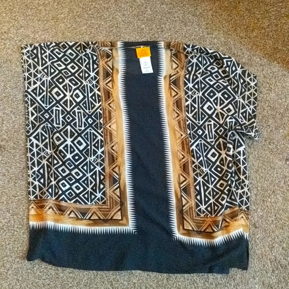 African print blouse